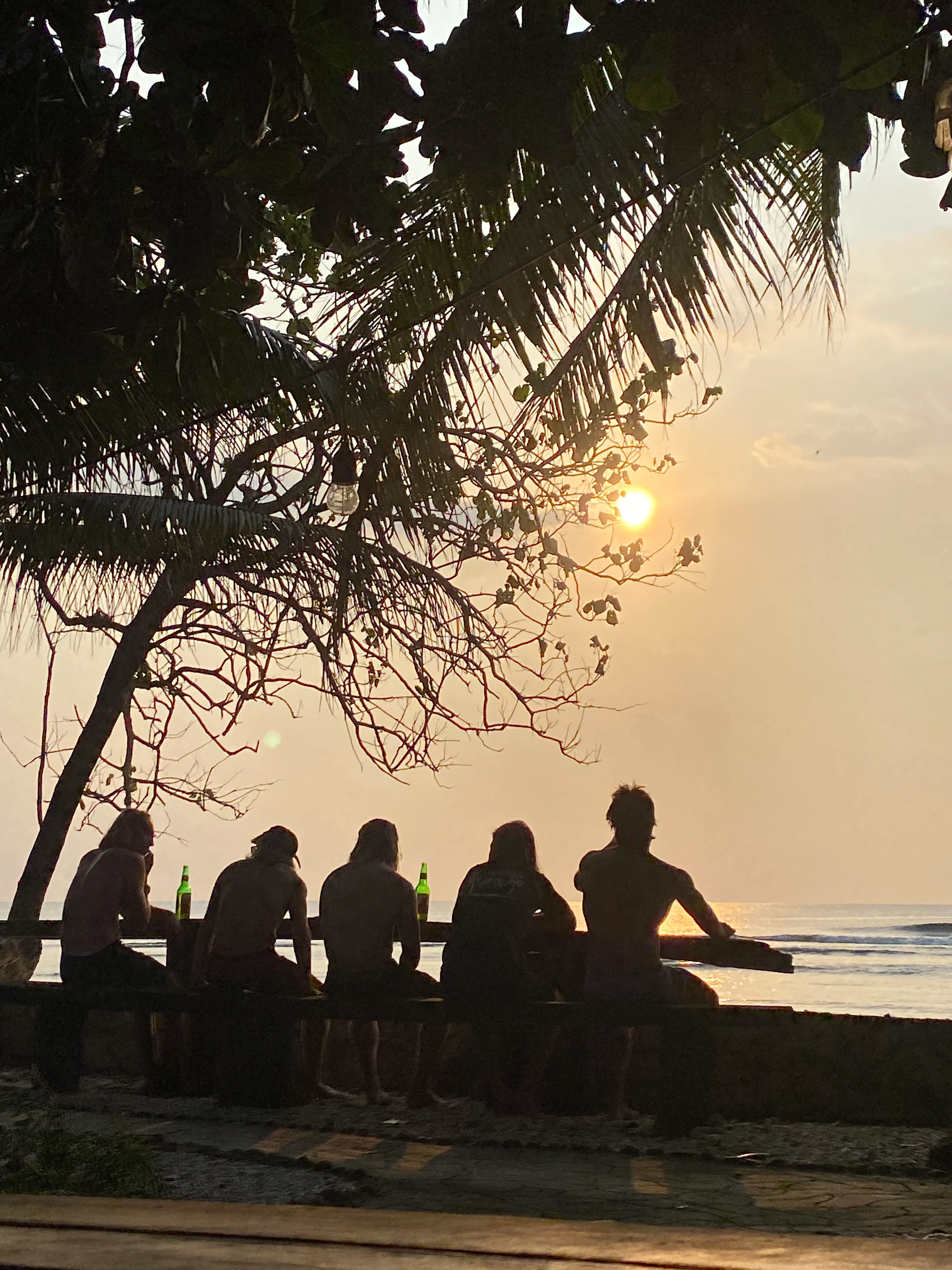 Beachfront view at Krui Surf Camp